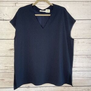 NWOT MM.Lafleur New York Stripe Lagenlook Townsend Blouse Women +1 (3XL) Vietnam